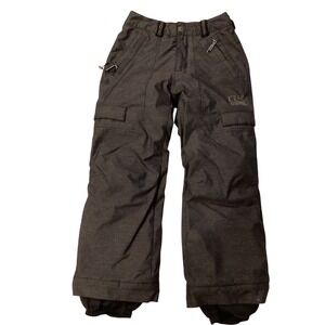 Bonfire Boys Ski Snowboard Pants Charcoal Gray M Waterproof Breathable Insulated